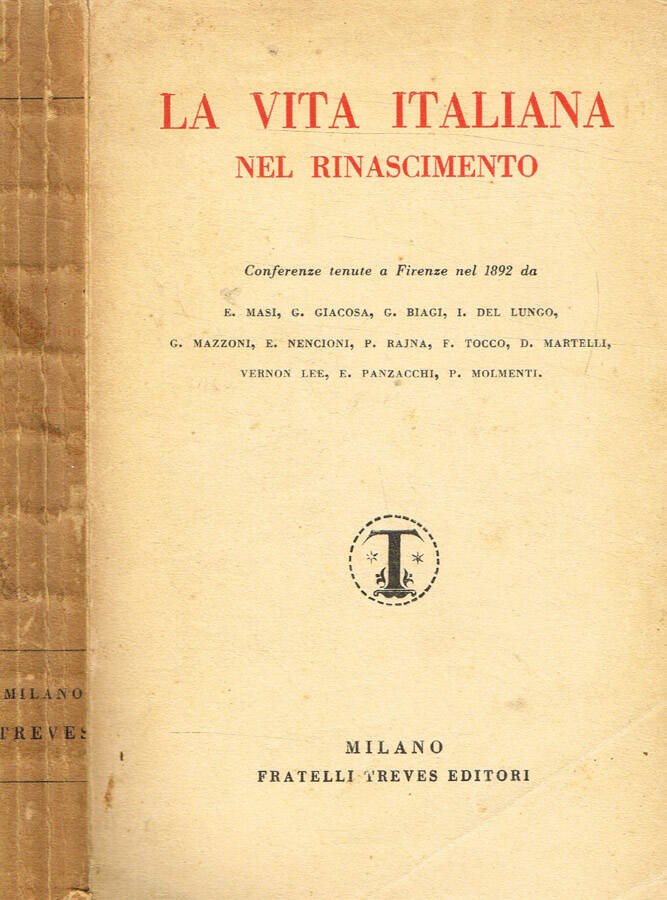 La vita italiana nel Rinascimento
