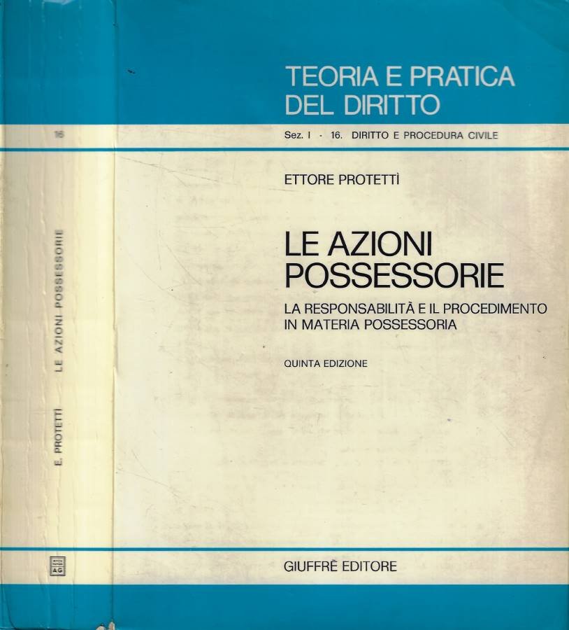 Le azioni possessorie