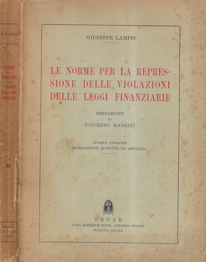 Le norme per la repressione delle violazioni delle leggi finanziarie