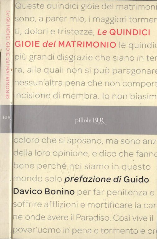 Le quindici gioie del matrimonio