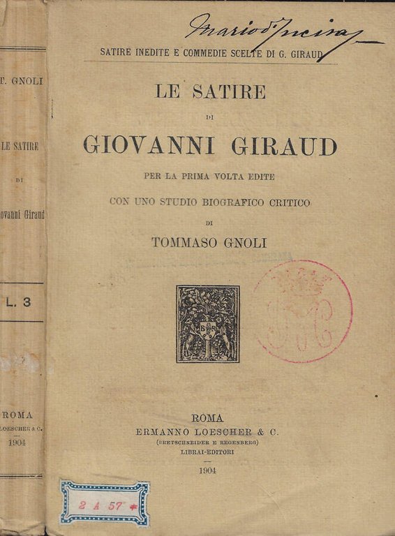 Le satire di Giovanni Giraud