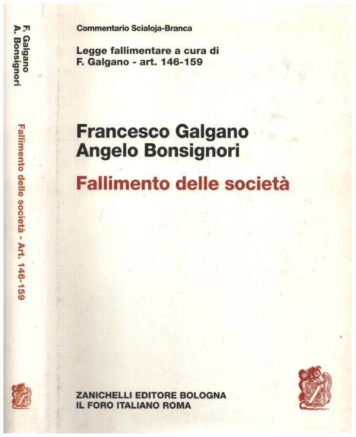 Legge fallimentare art 146-159