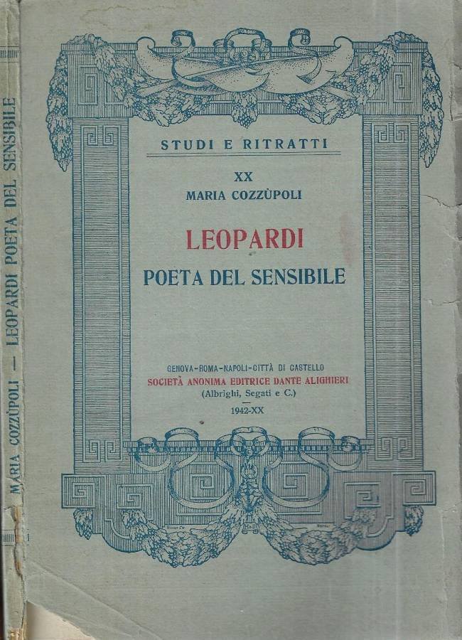 Leopardi poeta del sensibile