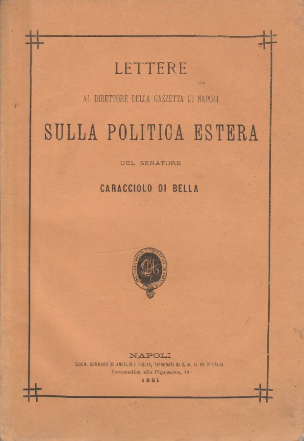 Lettere al direttore della Gazzetta di Napoli sulla politica estera | Immagine principale