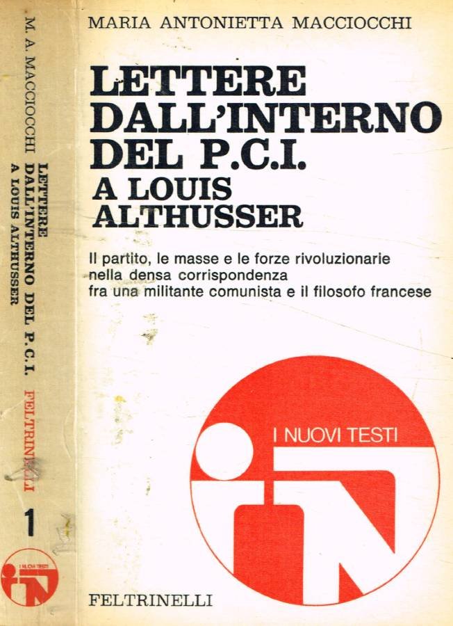 Lettere dall'interno del P.C.I.a Louis Althusser