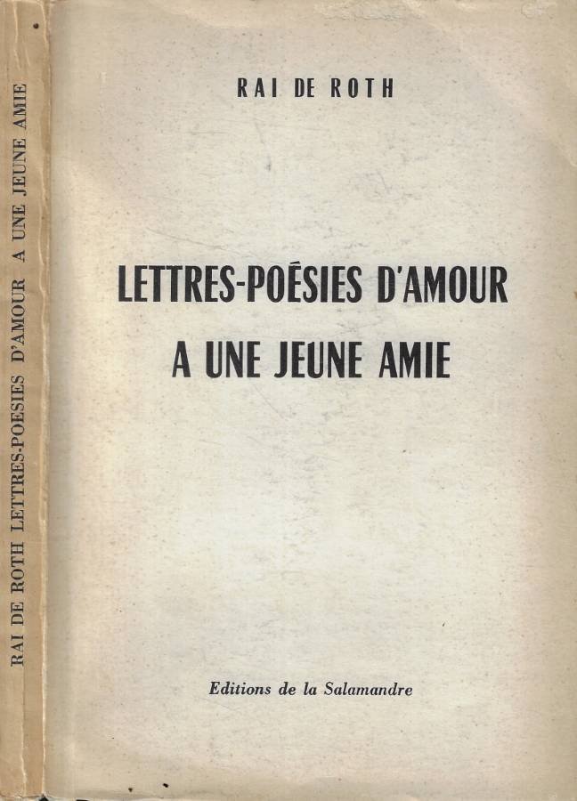 Lettres-poesies d'amour a une jeune amie