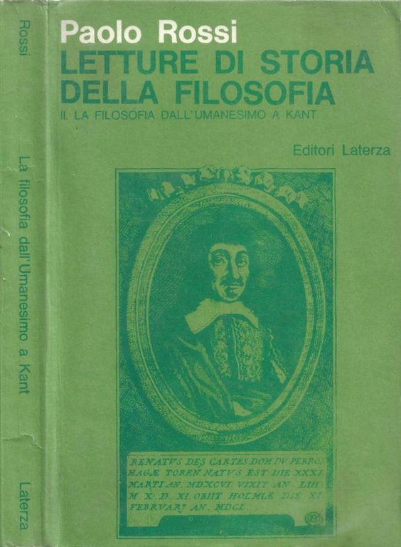 Letture di Storia della Filosofia (per i licei classici e scientifici). Vol. II: La filosofia dall'Umanesimo a Kant