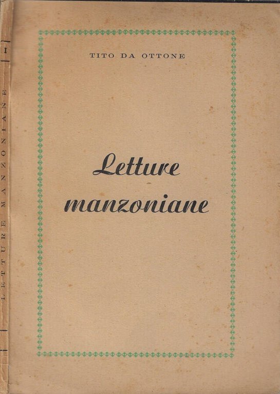 Letture manzoniane quaderno primo