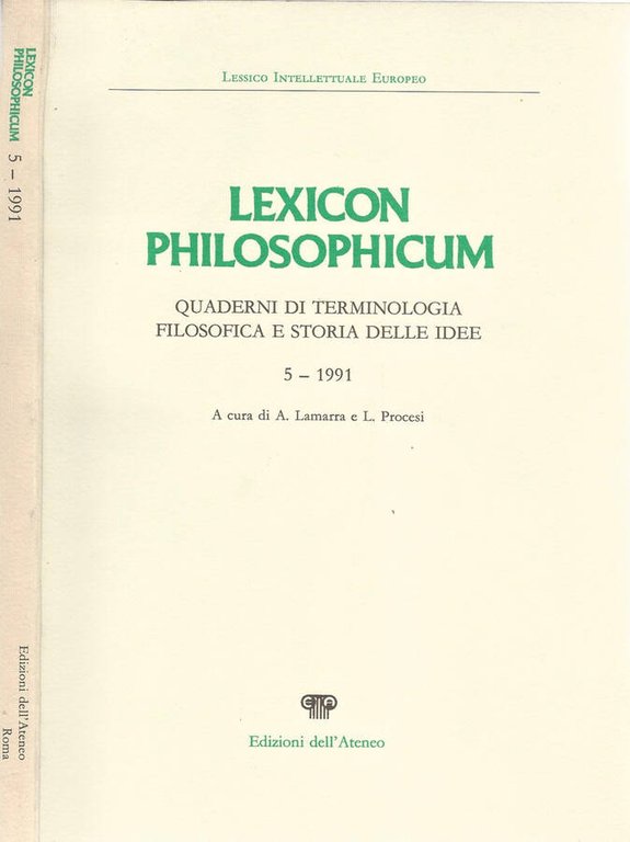Lexicon Philosophicum - Quaderni di terminologia Filosofica e Storia delle … | Immagine Gallery 2