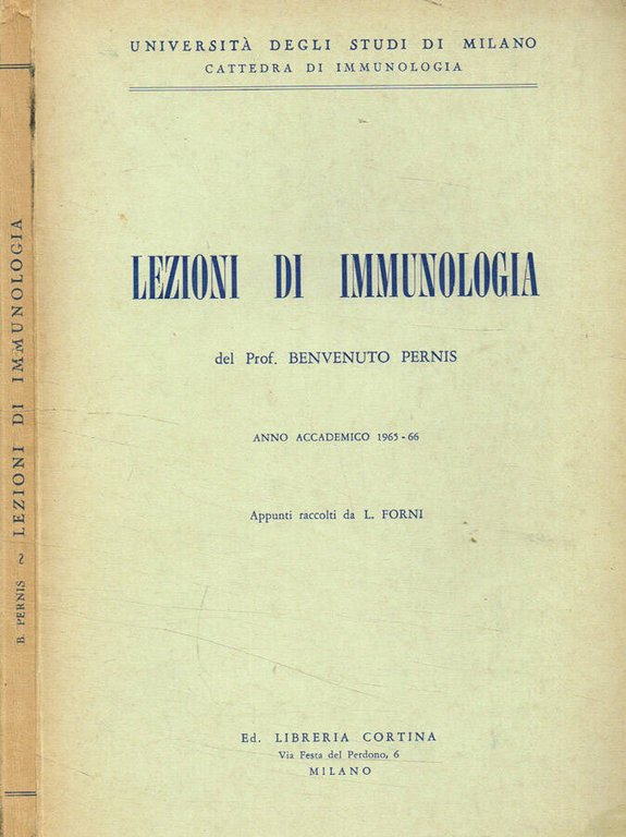 Lezioni di immunologia. Anno accademico 1965-66 | Immagine Gallery 2