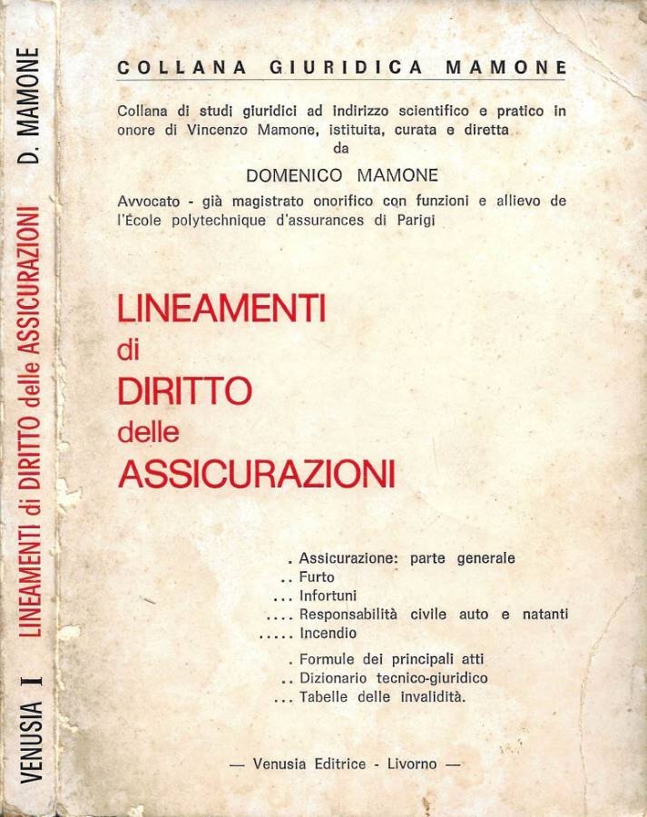 Lineamenti di Diritto delle Assicurazioni