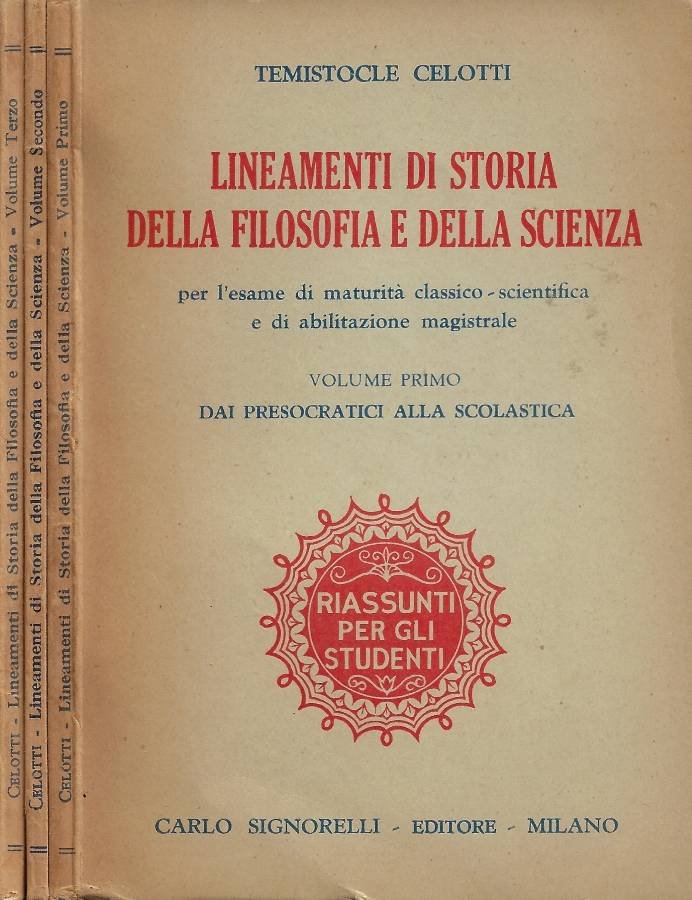 Lineamenti di Storia della Filosofia e della Scienza (per l'esame …