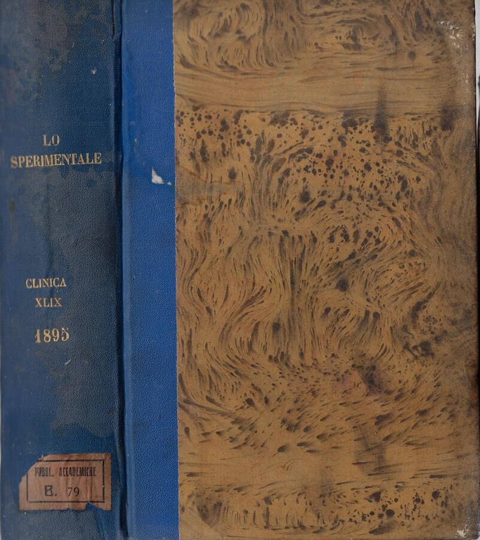 Lo sperimentale anno XLIX 1895 sezione clinica (annata completa)