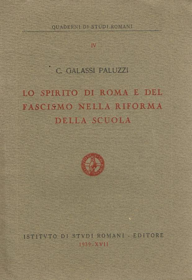 Lo spirito di Roma e del fascismo nella riforma della … | Immagine principale