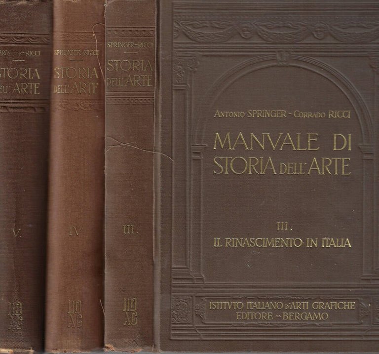 Manuale di storia dell'arte Vol. III, IV, V