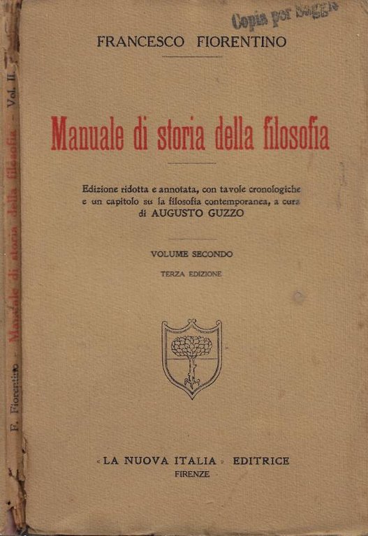 Manuale di storia della filosofia. Vol. II