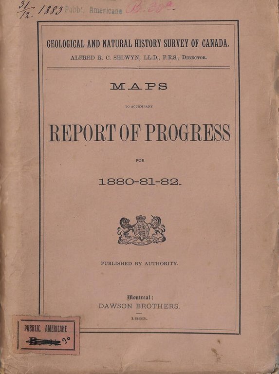 Maps to accompany report of progress for 1880-81-82 | Immagine Gallery 2