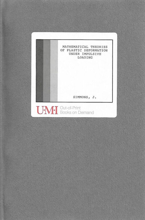 Mathematical Theories of plastic deformation under impulsive loading