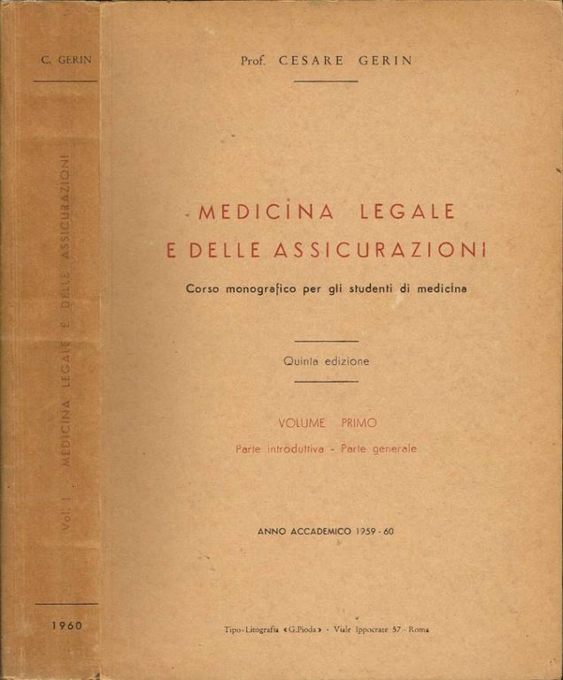 Medicina legale e delle assicurazioni