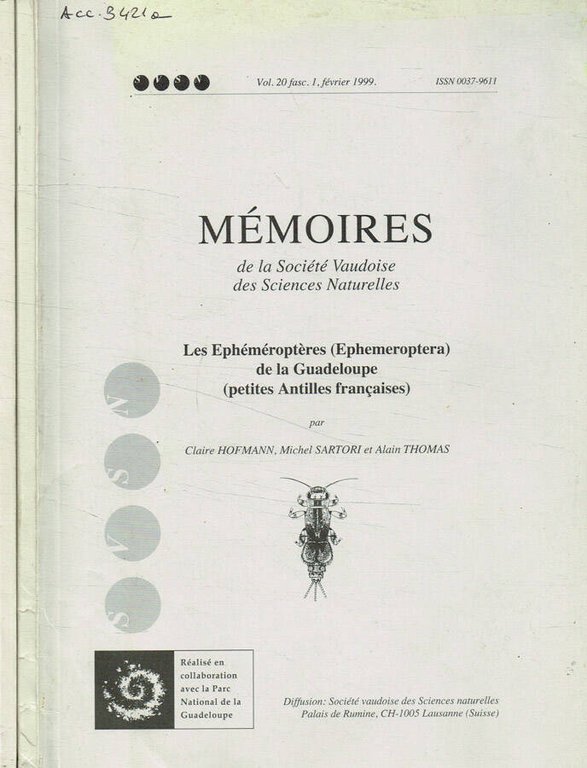 Mémoires de la société Vaudoise des sciences naturelles, fasc.1, 3, …