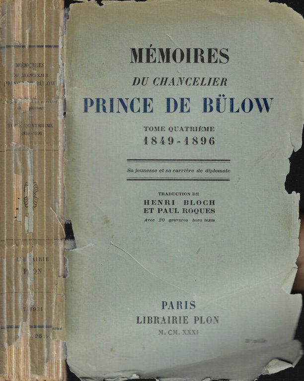 Memoires du chancelier Prince de Bulow