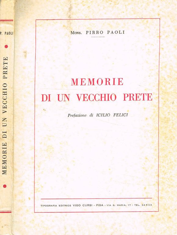 Memorie di un vecchio prete