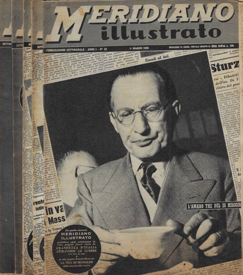 Meridiano illustrato n. 22-23-24-26-28 Anno 1952 | Immagine principale