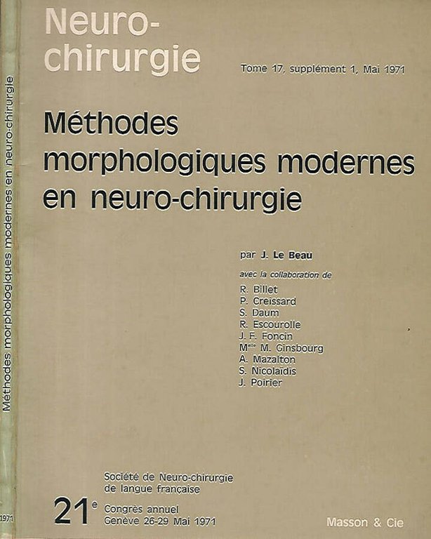 Methodes morphologiques modernes en neuro - chirurgie | Immagine Gallery 2