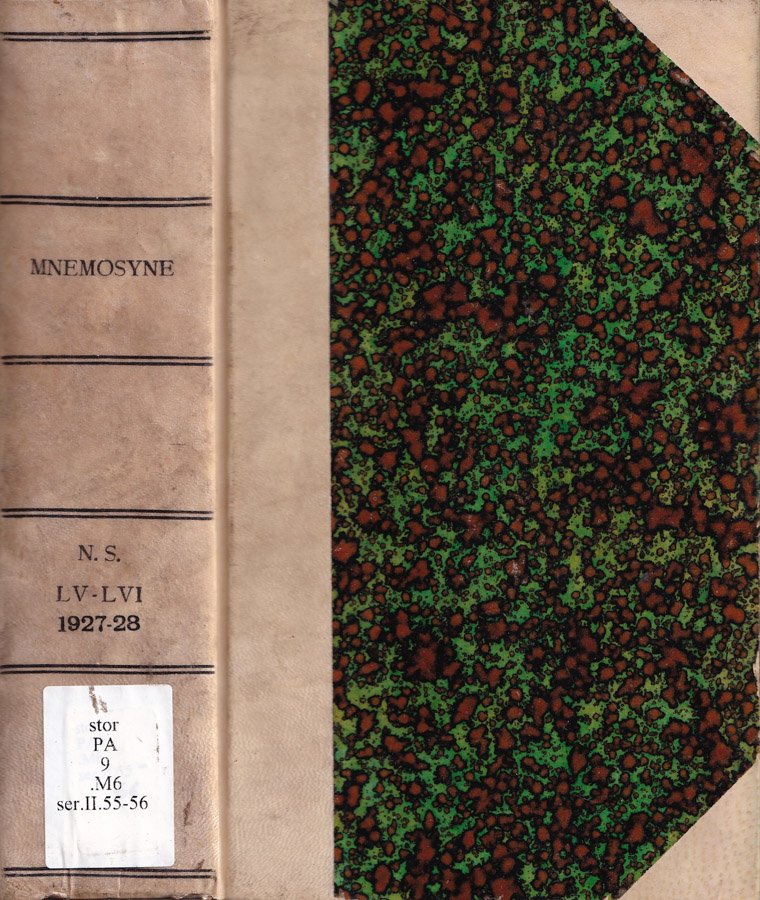 Mnemosyne, volume LV-LVI, anno 1927-28