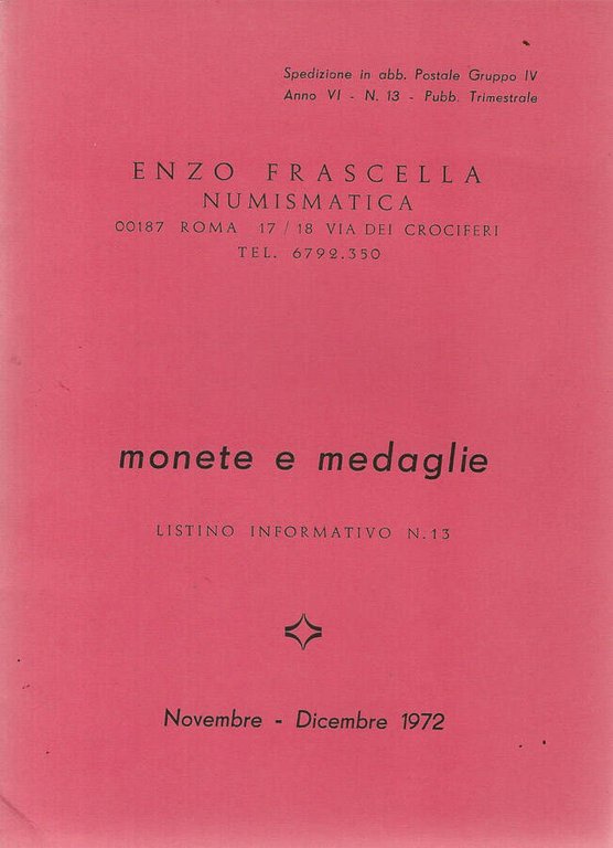 Monete e medaglie