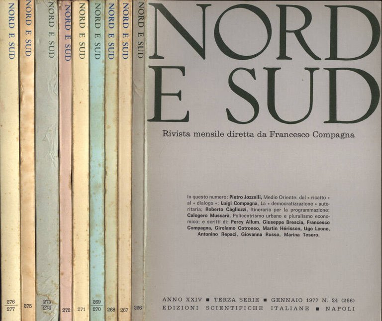 Nord e Sud Anno XXIV n. 24, 25, 26, 27 …