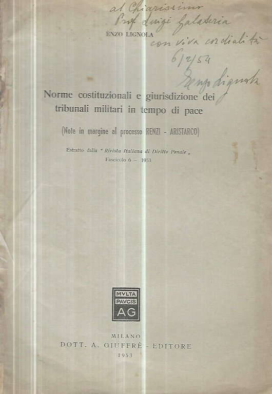 Norme costituzionali e giurisdizione dei tribunali militari in tempo di … | Immagine Gallery 2