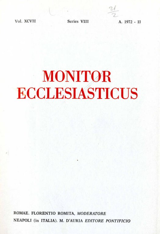 NOTIZIE CISTERCENSI anno 1972