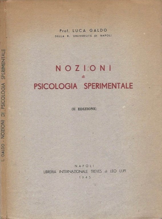 Nozioni di psicologia sperimentale