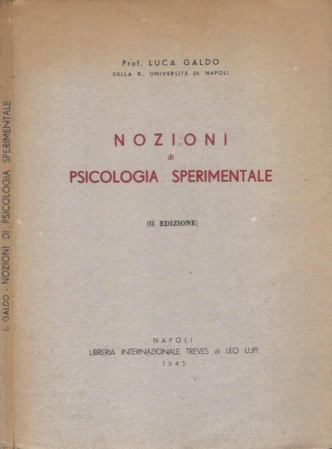 Nozioni di psicologia sperimentale