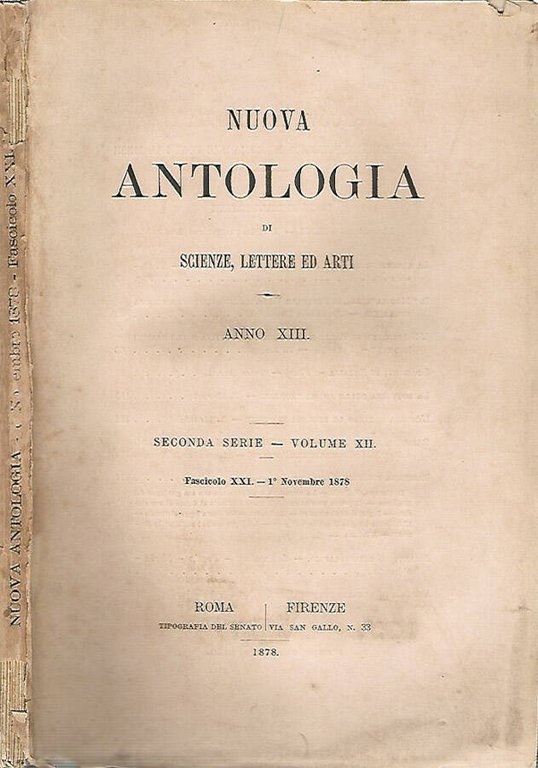 Nuova antologia di scienze, lettere ed arti