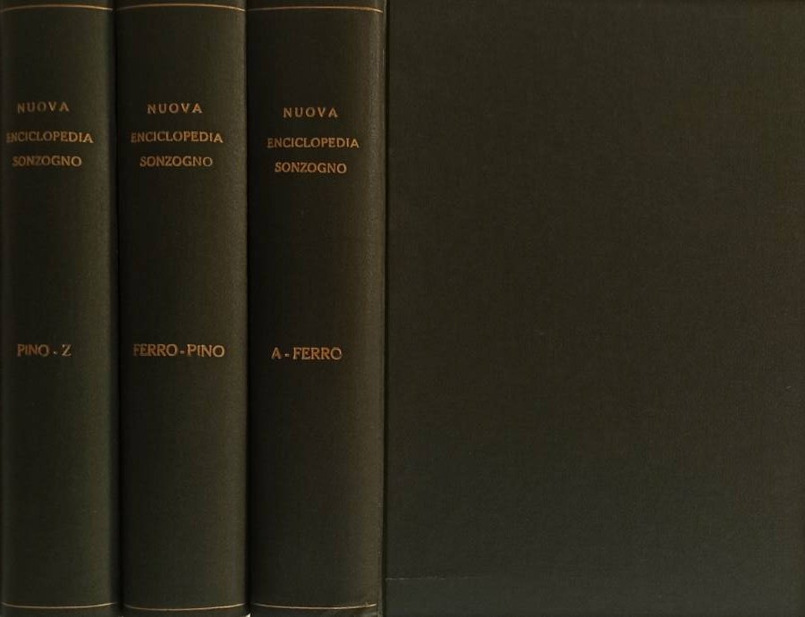 Nuova enciclopedia Sonzogno - Vol. I-II-III