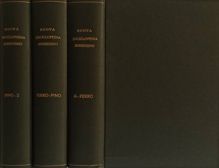 Nuova enciclopedia Sonzogno - Vol. I-II-III