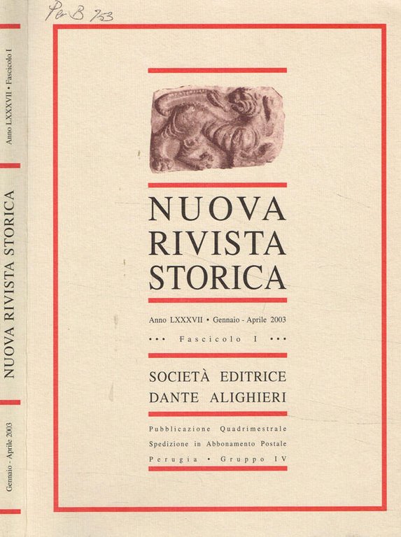 Nuova rivista storica. Anno LXXXII, fasc.I, gen/apr 2003 | Immagine Gallery 2
