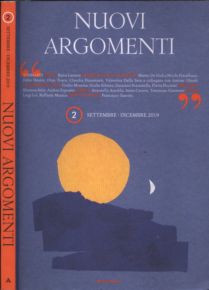 Nuovi argomenti n. 2 settembre - dicembre 2019 | Immagine principale