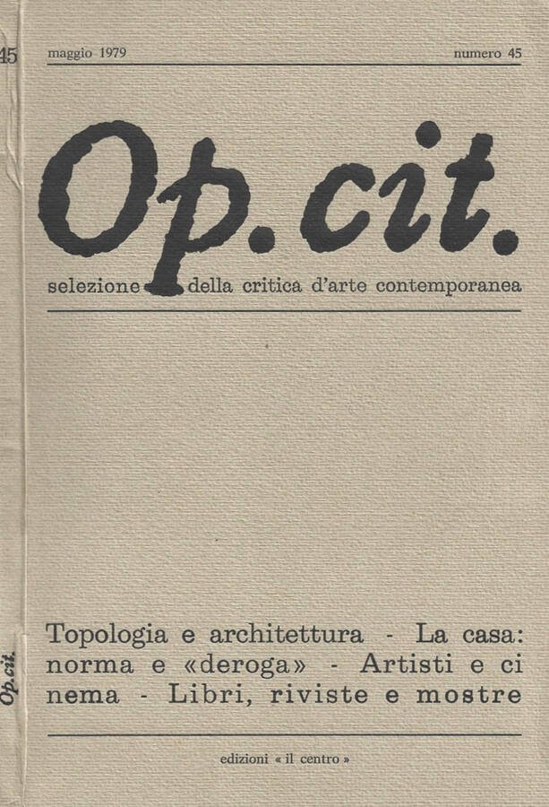 Op. cit. Topologia e architettura - La casa: norma e …