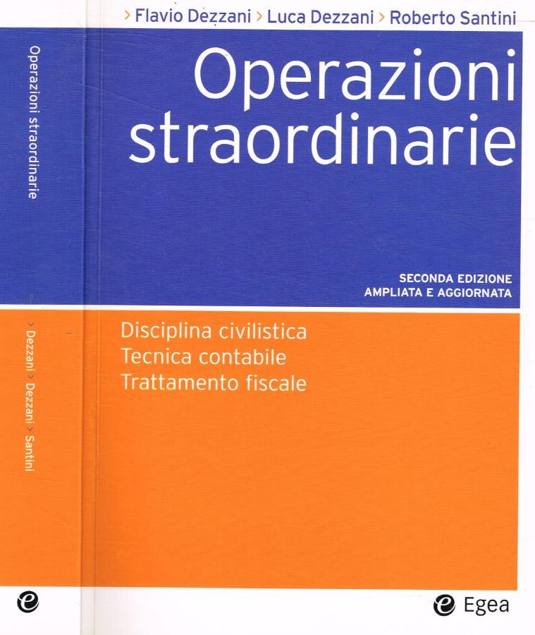 Operazioni straordinarie