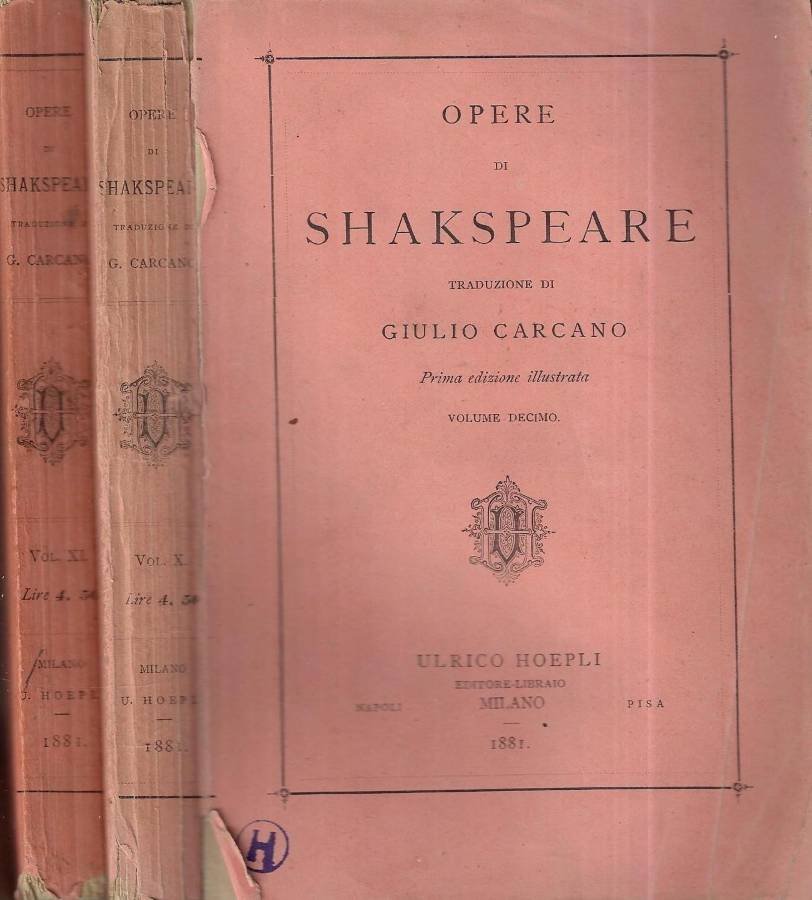 Opere di Shakspeare Vol. X - XI | Immagine principale