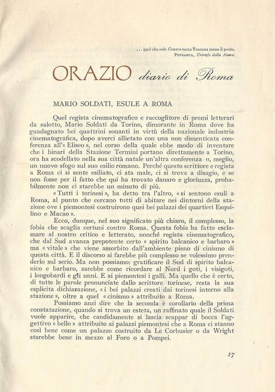 Orazio - diario di Roma | Immagine Gallery 2