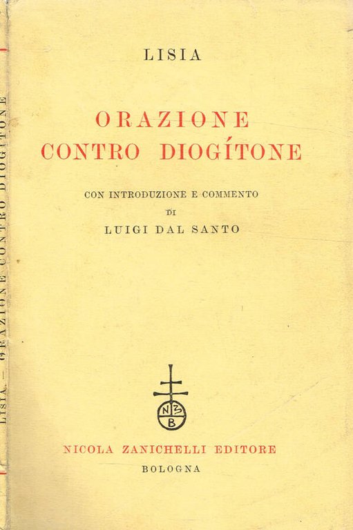ORAZIONE CONTRO DIOGITONE