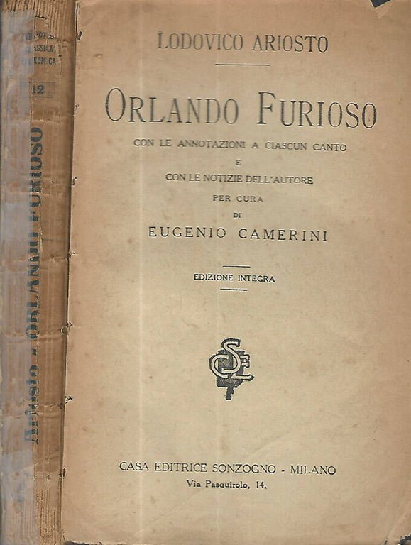 Orlando Furioso con le annotazioni a ciascun canto e con …