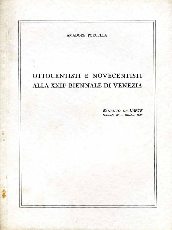 Ottocentisti E Novecentisti Alla Xxii Biennale Di Venezia | Immagine Gallery 2