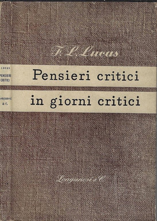 Pensieri critici in giorni critici