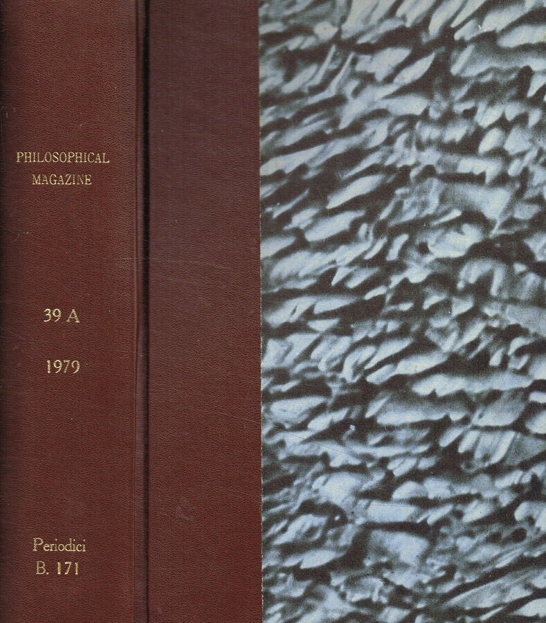 Philosophical magazine. Vol.39, sez.A, 1979 | Immagine principale