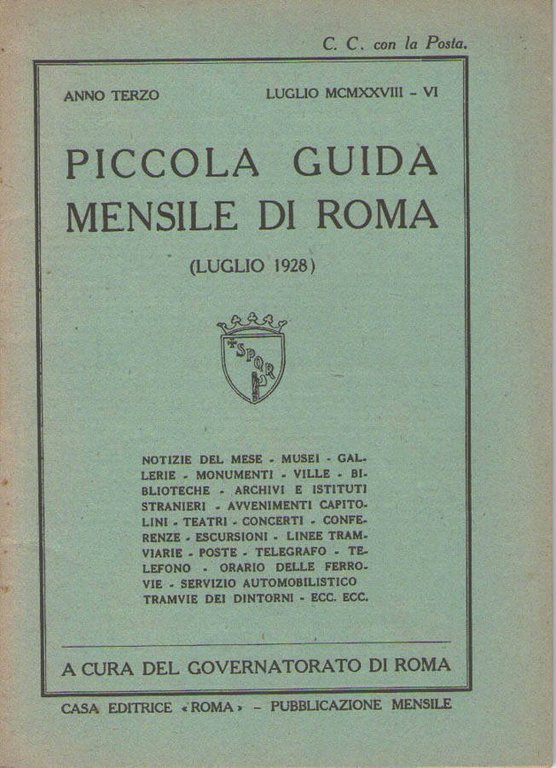 Piccola guida mensile di Roma